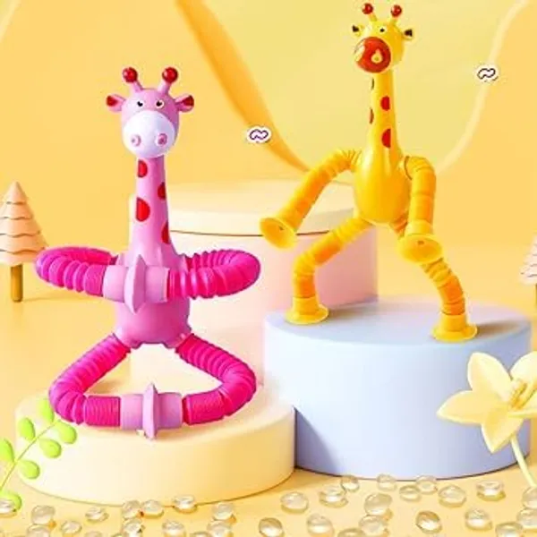 Multicolor_4Pcs_Telescopic_Suction_Cup_Giraffe_Toy,_Pop_Tubes,_Educational_Parent-Child_Interaction_Stretching_Tube_Decompression_Giraffe_Toys_For_Kids_And_Adults