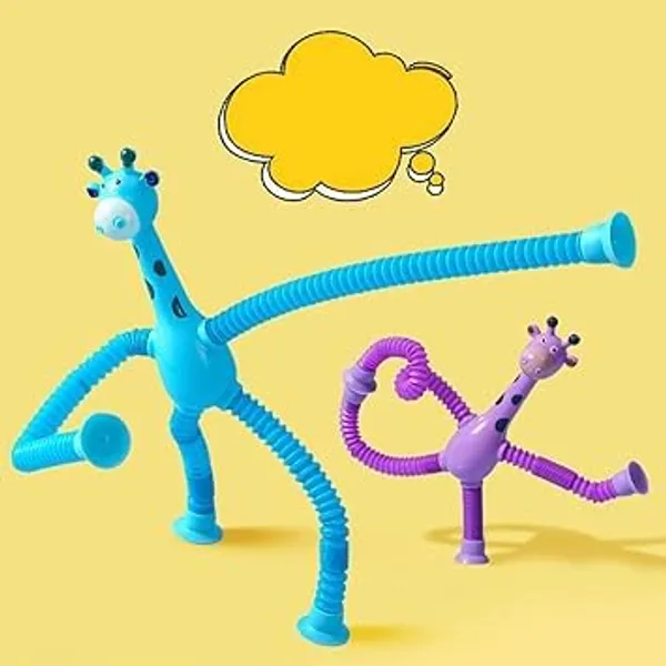 Multicolor_4Pcs_Telescopic_Suction_Cup_Giraffe_Toy,_Pop_Tubes,_Educational_Parent-Child_Interaction_Stretching_Tube_Decompression_Giraffe_Toys_For_Kids_And_Adults