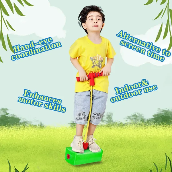 Green_Pogo_Jumper_For_Kids,_Fun&Safe_Jumping_Stick,_Durable_Foam_And_Bungee_Jumper_For_Ages_3_And_Up,_Kindergarten_Teaching_Fitness_Outdoor_Sports_Toys_Great_Gift_For_Boys_And_Girls_-_Green_Color