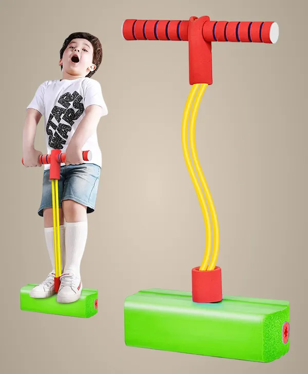 Green_Pogo_Jumper_For_Kids,_Fun&Safe_Jumping_Stick,_Durable_Foam_And_Bungee_Jumper_For_Ages_3_And_Up,_Kindergarten_Teaching_Fitness_Outdoor_Sports_Toys_Great_Gift_For_Boys_And_Girls_-_Green_Color