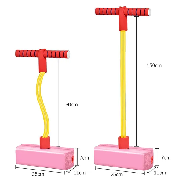 Red_Pogo_Jumper_For_Kids,_Fun&Safe_Jumping_Stick,_Durable_Foam_And_Bungee_Jumper_For_Ages_3_And_Up,_Kindergarten_Teaching_Fitness_Outdoor_Sports_Toys_Great_Gift_For_Boys_And_Girls_-_Red_Color