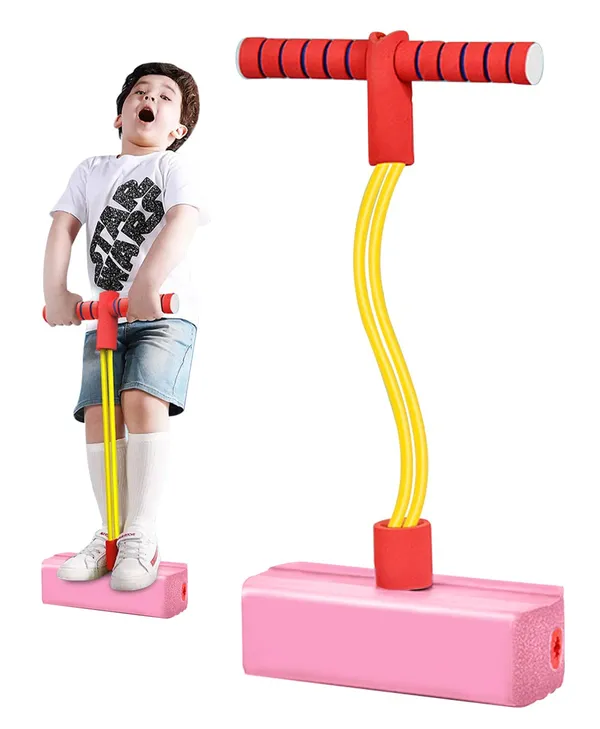 Red_Pogo_Jumper_For_Kids,_Fun&Safe_Jumping_Stick,_Durable_Foam_And_Bungee_Jumper_For_Ages_3_And_Up,_Kindergarten_Teaching_Fitness_Outdoor_Sports_Toys_Great_Gift_For_Boys_And_Girls_-_Red_Color