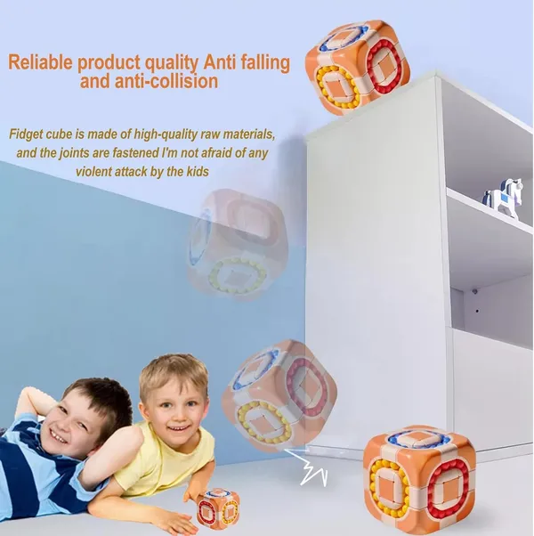 Orange_Magic_Cube_3X3_Rotating_2_In_1_Magic_Bean_Cube_Children'S_Educational_Puzzle_Decompression_Shaped_Magic_Cube_Fingertips_Creative_Toys_-_Orange