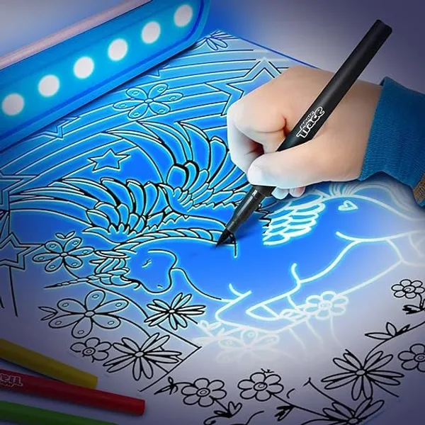 Green_Educational_Interactive_Dinosaur-Themed_Magic_Light_Sketch_board_Plastic_Led_Tracing_Paper_Drawing_Board_Toy_Set_For_Kids