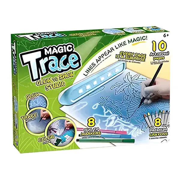 Green_Educational_Interactive_Dinosaur-Themed_Magic_Light_Sketch_board_Plastic_Led_Tracing_Paper_Drawing_Board_Toy_Set_For_Kids