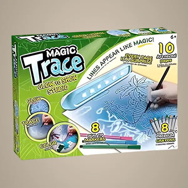 Green_Educational_Interactive_Dinosaur-Themed_Magic_Light_Sketch_board_Plastic_Led_Tracing_Paper_Drawing_Board_Toy_Set_For_Kids