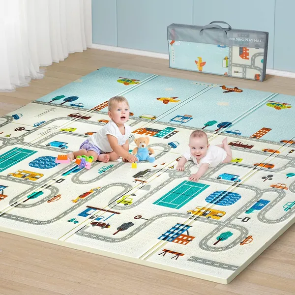 Multicolor_Baby_Play_Mat_Foldable,Large_Foam_Baby_Play_Mats_For_Floor,_Portable_Baby_Crawling_Mat_Waterproof_Anti-Slip_Puzzle_Mat,_Indoor_Outdoor_Activity_Playmat_For_Babies_Infants_Kids