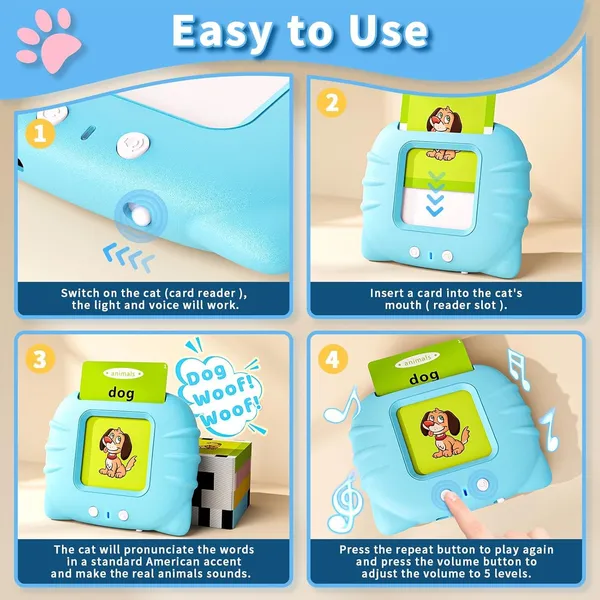 Blue_Toddler_Toys_Talking_Flash_Cards_Reader_For_2To6_Year_Old_Boys&Girls,_Autism_Sensory_Toys_For_Autistic_Children,_Learning_Educational_Montessori_Speech_Therapy_248_Sight_Words_Kid_Gift-Blue