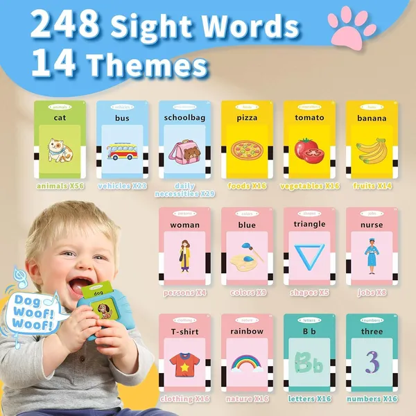 Blue_Toddler_Toys_Talking_Flash_Cards_Reader_For_2To6_Year_Old_Boys&Girls,_Autism_Sensory_Toys_For_Autistic_Children,_Learning_Educational_Montessori_Speech_Therapy_248_Sight_Words_Kid_Gift-Blue