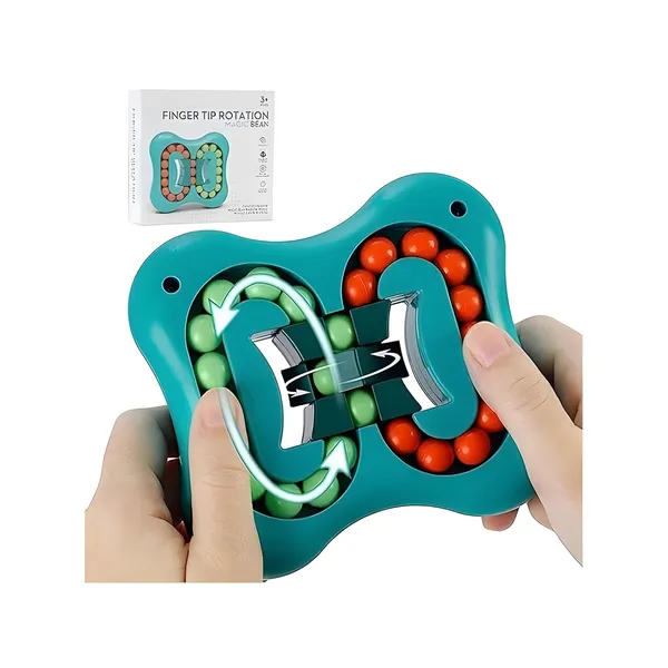 Multicolor_Magic_Bean_Cube_Rotating_Decompression_Finger_Gyro_Ball_Spinning_Magic_Bean_Spinner_Toy_|_Intelligent_Rotating_Finger_Tip_Top_Toy_|_Puzzle_|_Stress_Relief_Rotation_Cube_For_Kids-Cyan