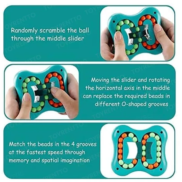 Multicolor_Magic_Bean_Cube_Rotating_Decompression_Finger_Gyro_Ball_Spinning_Magic_Bean_Spinner_Toy_|_Intelligent_Rotating_Finger_Tip_Top_Toy_|_Puzzle_|_Stress_Relief_Rotation_Cube_For_Kids-Cyan