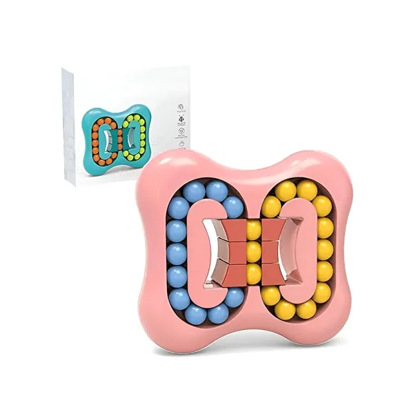 Pink_Magic_Bean_Cube_Rotating_Decompression_Finger_Gyro_Ball_Spinning_Magic_Bean_Spinner_Toy_|_Intelligent_Rotating_Finger_Tip_Top_Toy_|_Puzzle_|_Stress_Relief_Rotation_Cube_For_Kids-Pink