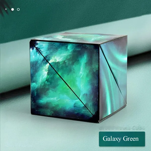 Galaxy_Green_Magic_Star_Cube_36_Rare_Earth_Magnets_3D_Magic_Cube_Transforms_Into_70+_Shapes_Geometric_Stress_And_Anxiety_Relief_For_Kids_And_Adults_(Galaxy_Green)
