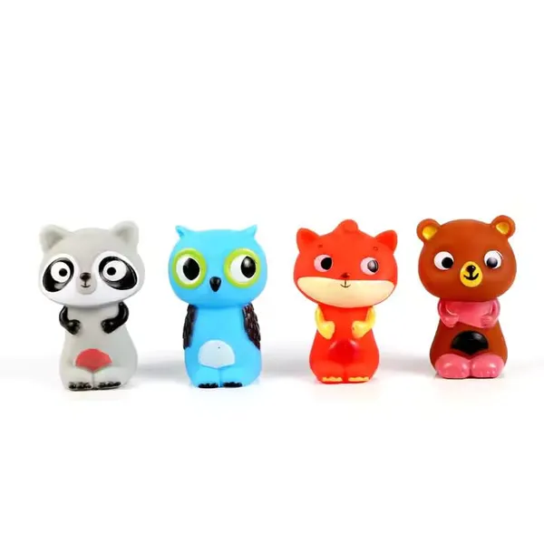 Multicolor_Animal_Finger_Puppets_Set_Adorable_Owl,_Raccoon,_Fox,_And_Bear_Characters_Soft_Rubber_Toys_For_Kids_Interactive_Storytelling,_Imaginative_Play,_And_Educational_Fun