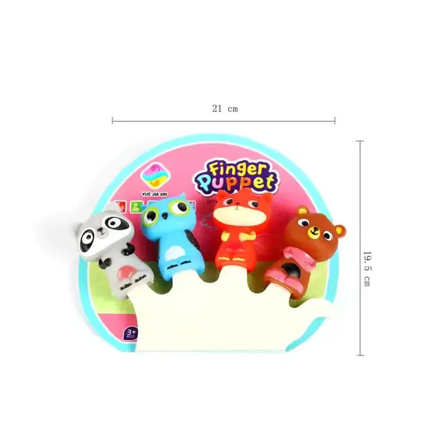 Multicolor_Animal_Finger_Puppets_Set_Adorable_Owl,_Raccoon,_Fox,_And_Bear_Characters_Soft_Rubber_Toys_For_Kids_Interactive_Storytelling,_Imaginative_Play,_And_Educational_Fun