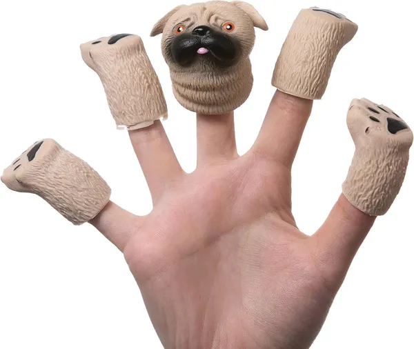 Multicolor_Playful_Pug_Hand_Puppet_Toy_Interactive_Storytelling,_Imaginative_Play,_And_Educational_Fun_For_Toddlers_Interactive_Finger_Toy_For_Kids_And_Adults