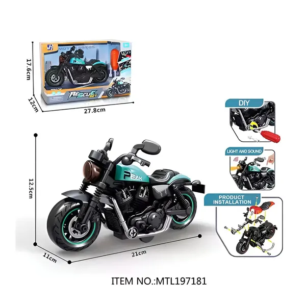 Teal_Diy_Cruiser_Motorcycle_Toy_Die_Cast_Set_For_Kids_|_Realistic_Lights_&_Sound_And_Easy_Assembly_|_Fun_And_Educational_Play_For_Boys_&_Girls_Ages_3_For_Young_Builders_And_Riders