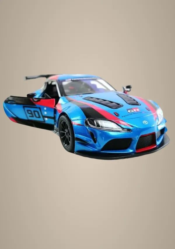 Blue_Exquisite_1:36_Gr_Supra_Racing_Edition_Die-Cast_Model_Car_Toy_For_Kids_Stunning_Metallic_Design,_Openable_Doors,_And_Pull-Back_Action_Perfect_Collectible_Or_Gift_Racing_Blue