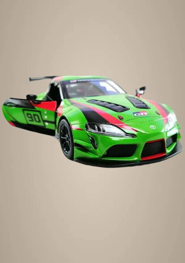 Green_Exquisite_1:36_Gr_Supra_Racing_Edition_Die-Cast_Model_Car_Toy_For_Kids_Stunning_Metallic_Design,_Openable_Doors,_And_Pull-Back_Action_Perfect_Collectible_Or_Gift_Racing_Green
