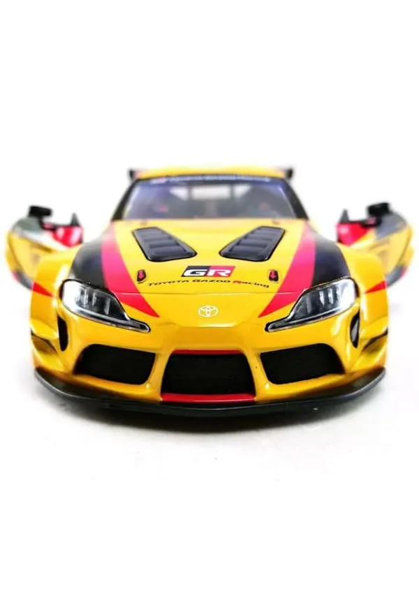 Yellow_Exquisite_1:36_Gr_Supra_Racing_Edition_Die-Cast_Model_Car_Toy_For_Kids_Stunning_Metallic_Design,_Openable_Doors,_And_Pull-Back_Action_Perfect_Collectible_Or_Gift_Racing_Yellow