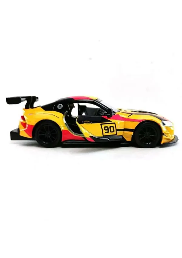 Yellow_Exquisite_1:36_Gr_Supra_Racing_Edition_Die-Cast_Model_Car_Toy_For_Kids_Stunning_Metallic_Design,_Openable_Doors,_And_Pull-Back_Action_Perfect_Collectible_Or_Gift_Racing_Yellow