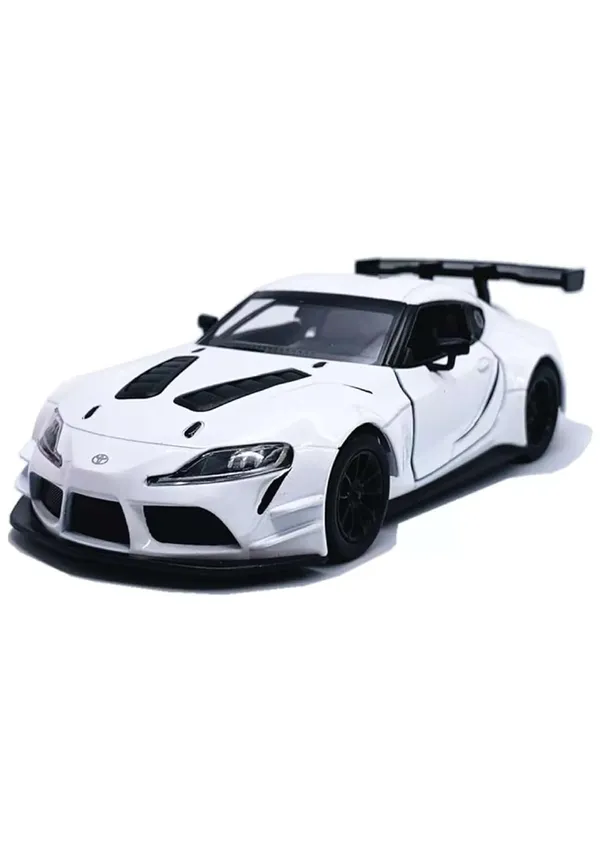 White_Premium_1:36_Gr_Supra_Die-Cast_Model_Car_Toy_For_Kidsstunning_Racing_Edition_With_Openable_Doors,Pull-Back_Action&Durable_Construction_Perfect_For_Collectors_&Car_Enthusiasts_White