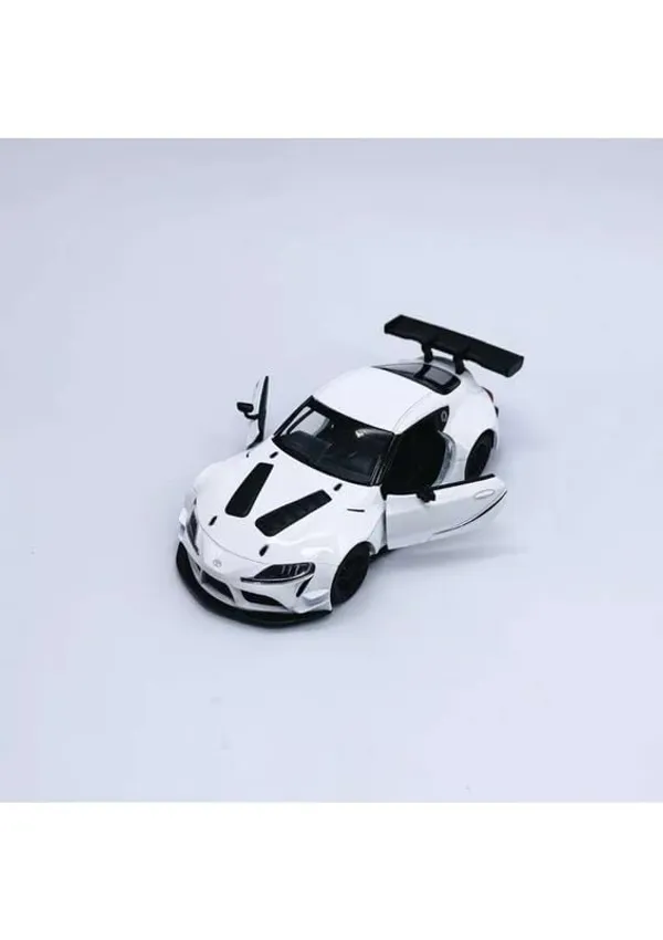 White_Premium_1:36_Gr_Supra_Die-Cast_Model_Car_Toy_For_Kidsstunning_Racing_Edition_With_Openable_Doors,Pull-Back_Action&Durable_Construction_Perfect_For_Collectors_&Car_Enthusiasts_White
