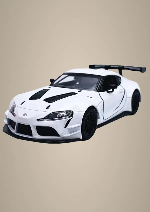 White_Premium_1:36_Gr_Supra_Die-Cast_Model_Car_Toy_For_Kidsstunning_Racing_Edition_With_Openable_Doors,Pull-Back_Action&Durable_Construction_Perfect_For_Collectors_&Car_Enthusiasts_White