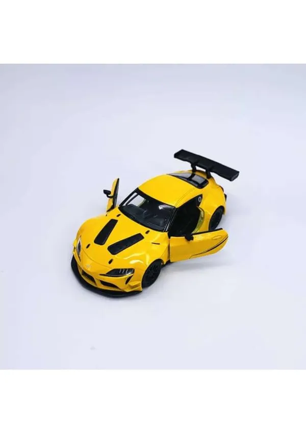 Yellow_Premium_1:36_Gr_Supra_Die-Cast_Model_Car_Toy_For_Kids_Stunning_Racing_Edition_With_Openable_Door,_Pull-Back_Action&Durable_Construction_Perfect_For_Collectors_&Car_Enthusiasts_Yellow