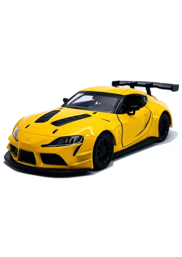 Yellow_Premium_1:36_Gr_Supra_Die-Cast_Model_Car_Toy_For_Kids_Stunning_Racing_Edition_With_Openable_Door,_Pull-Back_Action&Durable_Construction_Perfect_For_Collectors_&Car_Enthusiasts_Yellow