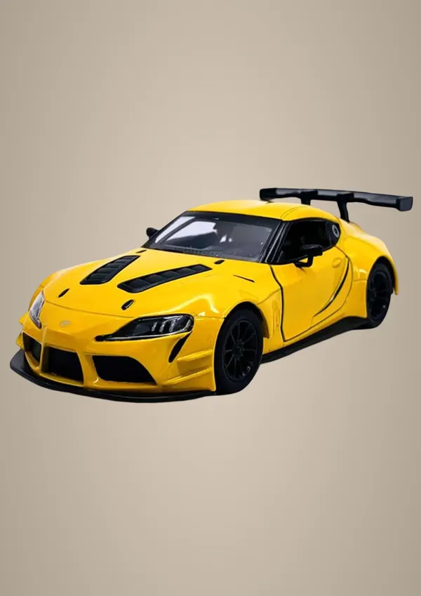 Yellow_Premium_1:36_Gr_Supra_Die-Cast_Model_Car_Toy_For_Kids_Stunning_Racing_Edition_With_Openable_Door,_Pull-Back_Action&Durable_Construction_Perfect_For_Collectors_&Car_Enthusiasts_Yellow