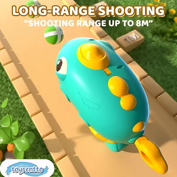Dino_Blue_Interactive_Dinosaur-Themed_Sticky_Foam_Ball_Blaster_Gun_Toy_Set_|_Kids_Fun_Shooting_Game_With_Soft_Foam_Balls_|_Includes_Cute_Dino_Design_&_Colorful_Balls_-_Dino_Blue_Color