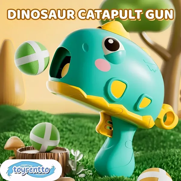 Dino_Blue_Interactive_Dinosaur-Themed_Sticky_Foam_Ball_Blaster_Gun_Toy_Set_|_Kids_Fun_Shooting_Game_With_Soft_Foam_Balls_|_Includes_Cute_Dino_Design_&_Colorful_Balls_-_Dino_Blue_Color