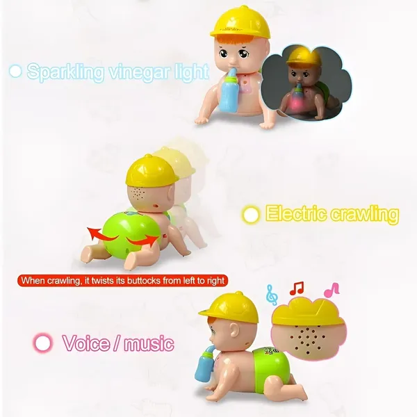 Multicolor_Interactive_Crawling_Baby_Toy_With_Bottle_-_Butt-Twisting_Action,_Fun_Helmet_Design,_Perfect_For_Kids'_Toddlers_Playtime
