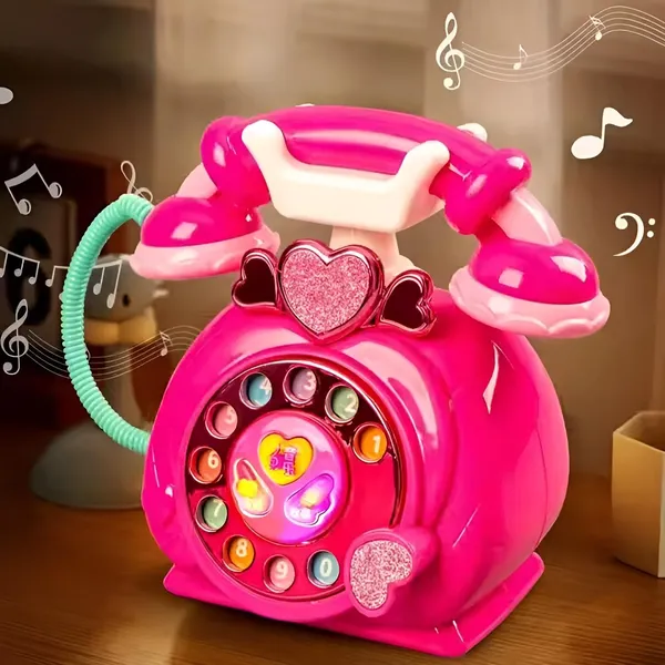 Pink_Musical_Toy_Telephone_For_Kids_|_With_Lights,_Sounds,_And_Rotating_Dial_Perfect_Educational_Gift_For_Toddlers_And_Girls