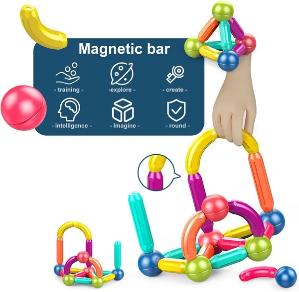 Multicolor_25_Piece_Magnetic_Balls_And_Sticks_Set,Magnetic_Building_Toys_Colorful_Diy_Stem_Building_Blocks_Sticks_For_Ages_3+_Year_Old_Children_Boy_Girl_Educational_Construction_Toy