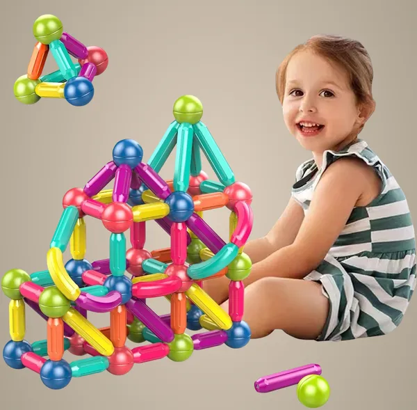 Multicolor_25_Piece_Magnetic_Balls_And_Sticks_Set,Magnetic_Building_Toys_Colorful_Diy_Stem_Building_Blocks_Sticks_For_Ages_3+_Year_Old_Children_Boy_Girl_Educational_Construction_Toy