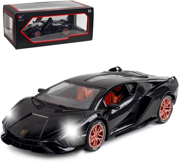 Glossy_Black_1/24_Die_Cast_Lamborghini_Sian_Fop_37_Model_Toy_Car_With_Light_And_Sound,_Pull_Back_Vehicles_Toy_Car_For_Toddlers_Boys_Girls_Birthday_Gift_glossy_Black