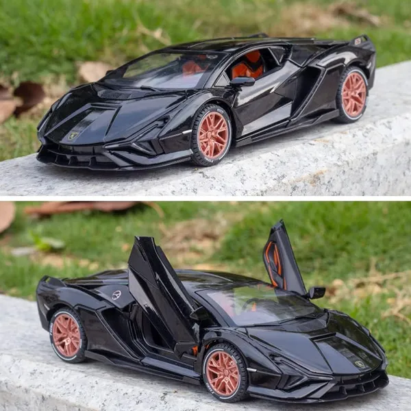 Glossy_Black_1/24_Die_Cast_Lamborghini_Sian_Fop_37_Model_Toy_Car_With_Light_And_Sound,_Pull_Back_Vehicles_Toy_Car_For_Toddlers_Boys_Girls_Birthday_Gift_glossy_Black