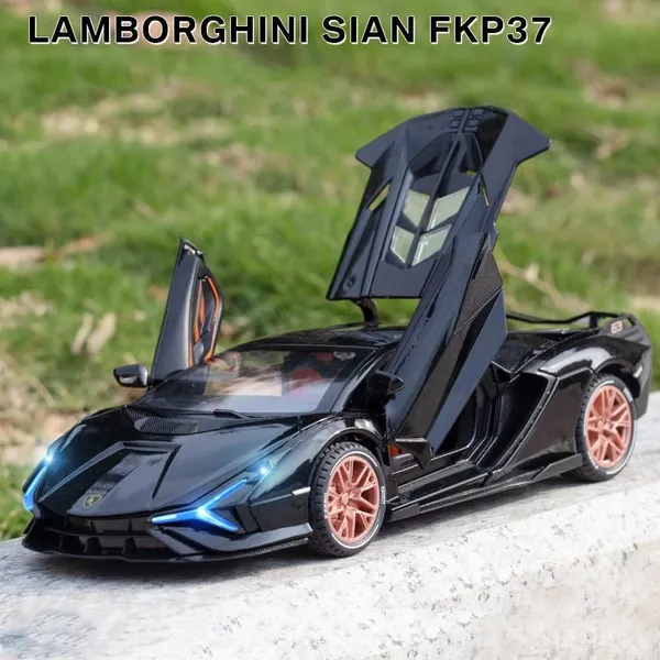 Glossy_Black_1/24_Die_Cast_Lamborghini_Sian_Fop_37_Model_Toy_Car_With_Light_And_Sound,_Pull_Back_Vehicles_Toy_Car_For_Toddlers_Boys_Girls_Birthday_Gift_glossy_Black