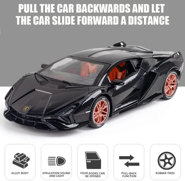 Glossy_Black_1/24_Die_Cast_Lamborghini_Sian_Fop_37_Model_Toy_Car_With_Light_And_Sound,_Pull_Back_Vehicles_Toy_Car_For_Toddlers_Boys_Girls_Birthday_Gift_glossy_Black