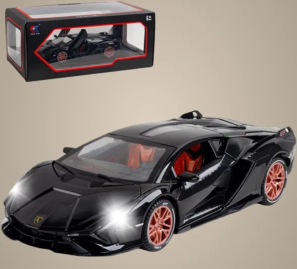 Glossy_Black_1/24_Die_Cast_Lamborghini_Sian_Fop_37_Model_Toy_Car_With_Light_And_Sound,_Pull_Back_Vehicles_Toy_Car_For_Toddlers_Boys_Girls_Birthday_Gift_glossy_Black