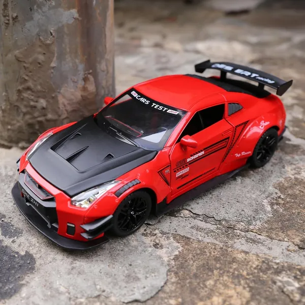 Red_1/24_Scale_Compatible_For_Nissan_Gtr_Model_Car_Toy,_Zinc_Alloy_Pull_Back_Toy_Car_With_Sound_And_Light_For_Kids_Boy_Girl_Gift_Gtr_Red