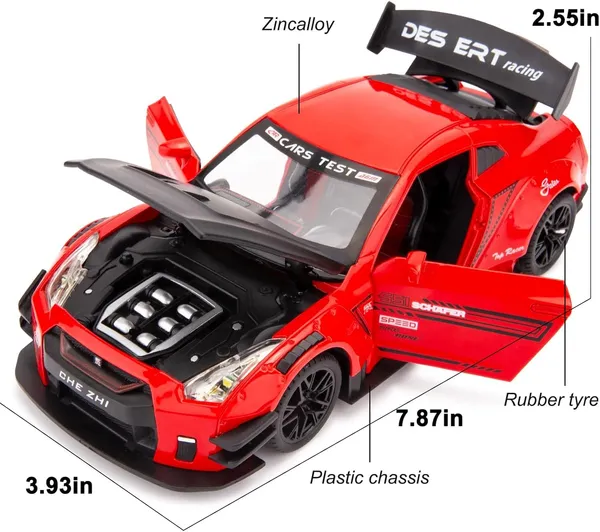 Red_1/24_Scale_Compatible_For_Nissan_Gtr_Model_Car_Toy,_Zinc_Alloy_Pull_Back_Toy_Car_With_Sound_And_Light_For_Kids_Boy_Girl_Gift_Gtr_Red