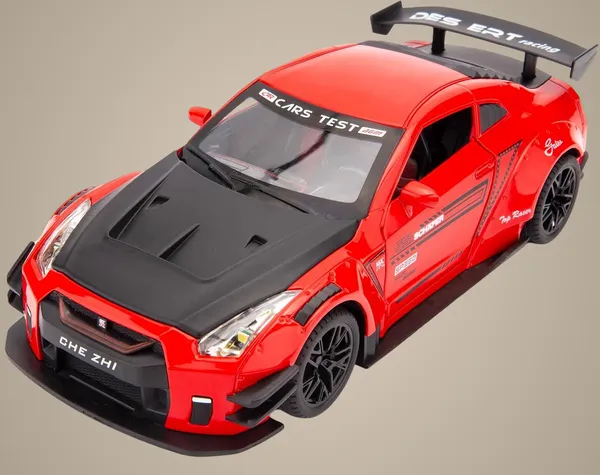 Red_1/24_Scale_Compatible_For_Nissan_Gtr_Model_Car_Toy,_Zinc_Alloy_Pull_Back_Toy_Car_With_Sound_And_Light_For_Kids_Boy_Girl_Gift_Gtr_Red