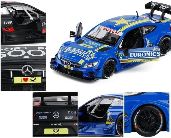 Multicolor_1:43_Scale_Die-Cast_Mercedes-Benz_Dtm_Racing_Model_Car_Toy_With_Tray,_Collectible_Metal_Toy_Car_With_Openable_Doors,Light,Sound_&_Pull-Back_Action(Colour_As_Per_Stock)