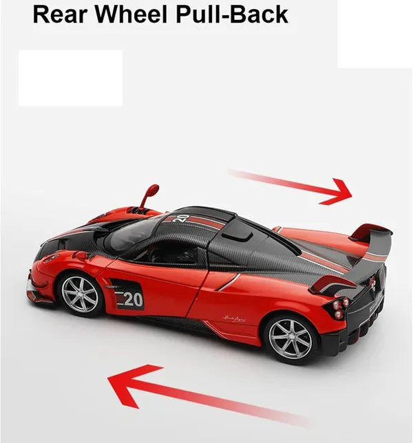 Multicolor_1:32_Scale_Die-Cast_Pagani_Huayra_Model_Car_Pull-Back_Action,_Light_&_Sound_Effects,_Openable_Doors,_Collectible_Metal_Toy_Car_For_Kids_&_Adults