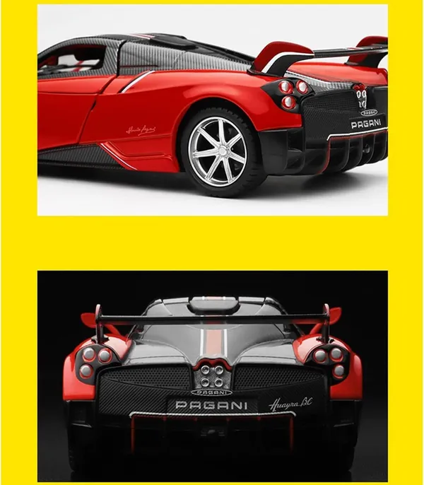 Multicolor_1:32_Scale_Die-Cast_Pagani_Huayra_Model_Car_Pull-Back_Action,_Light_&_Sound_Effects,_Openable_Doors,_Collectible_Metal_Toy_Car_For_Kids_&_Adults