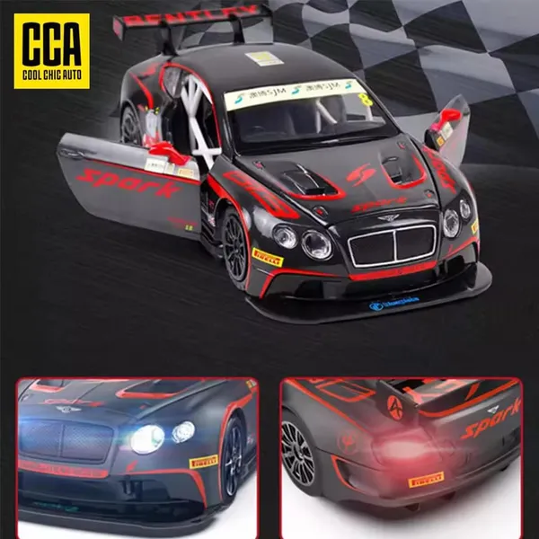 Multicolor_1:32_Scale_Bentley_Gt3_Die-Cast_Model_Car_Racing_Sports_Car_With_Led_Lights,_Sound_Effects,_Opening_Doors_&_Pull-Back_Action_Collectible_Toy_For_Kids_&_Adults