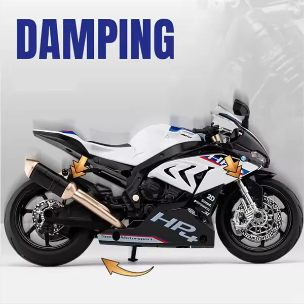 White_&_Black_1:12_Scale_Hp4_Race_Diecast_Motorcycle_Model_Realistic_Collectible_Toy_Bike,_Kickstand_&_Detailed_Graphics_Perfect_For_Collectors_&_Gift_For_Bike_Lovers(Assorted_Colours)